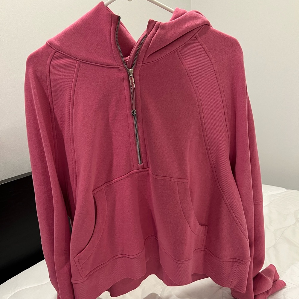 Lululemon Half-Zip Scuba - Peach Blossom